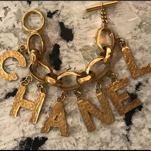 CHANEL Vintage charm bracelet